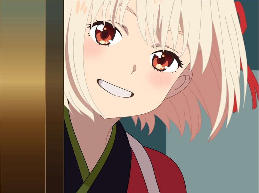 nishikigi chisato (lycoris recoil) drawn by ginnouchi