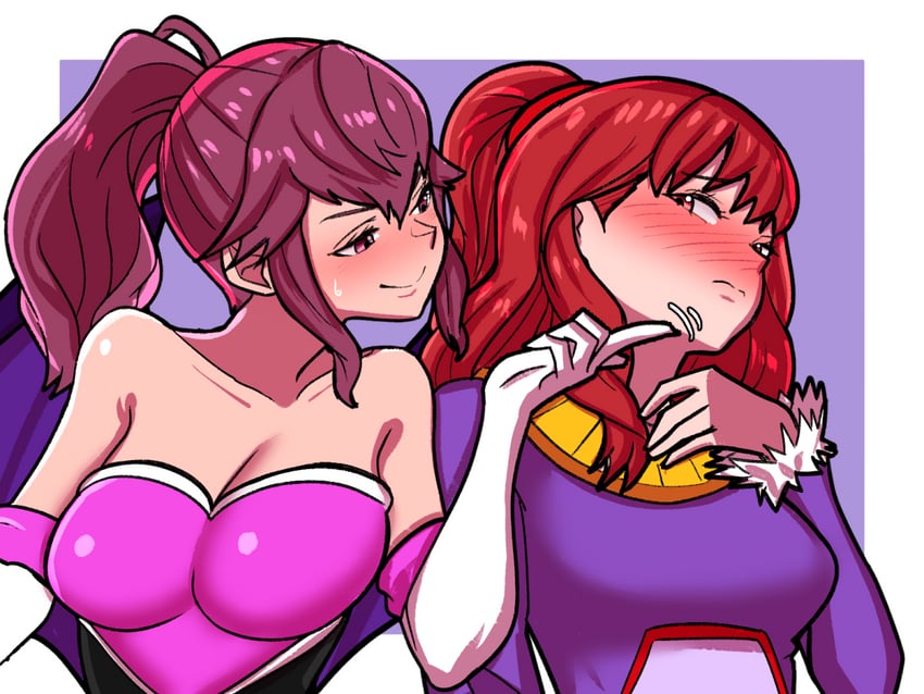 blaze the cat, rouge the bat, celica, anna, karen strassman, and 1 more (fire emblem and 2 more) drawn by mnejing30