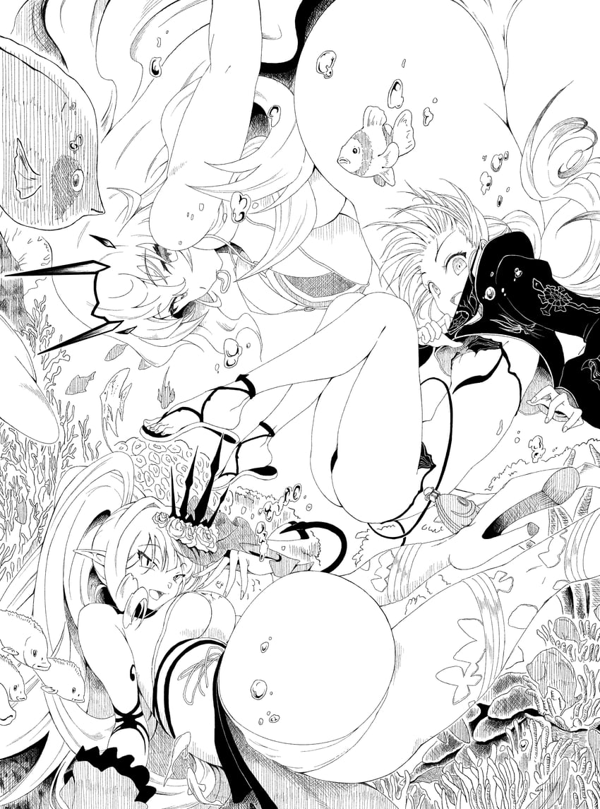 baobhan sith, melusine, and barghest (fate and 1 more) drawn by yifan-zeng