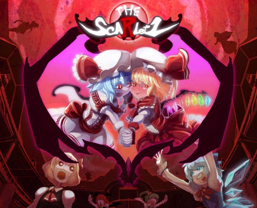 remilia scarlet, flandre scarlet, izayoi sakuya, cirno, patchouli knowledge, and 4 more (touhou and 1 more) drawn by unknown_showhey