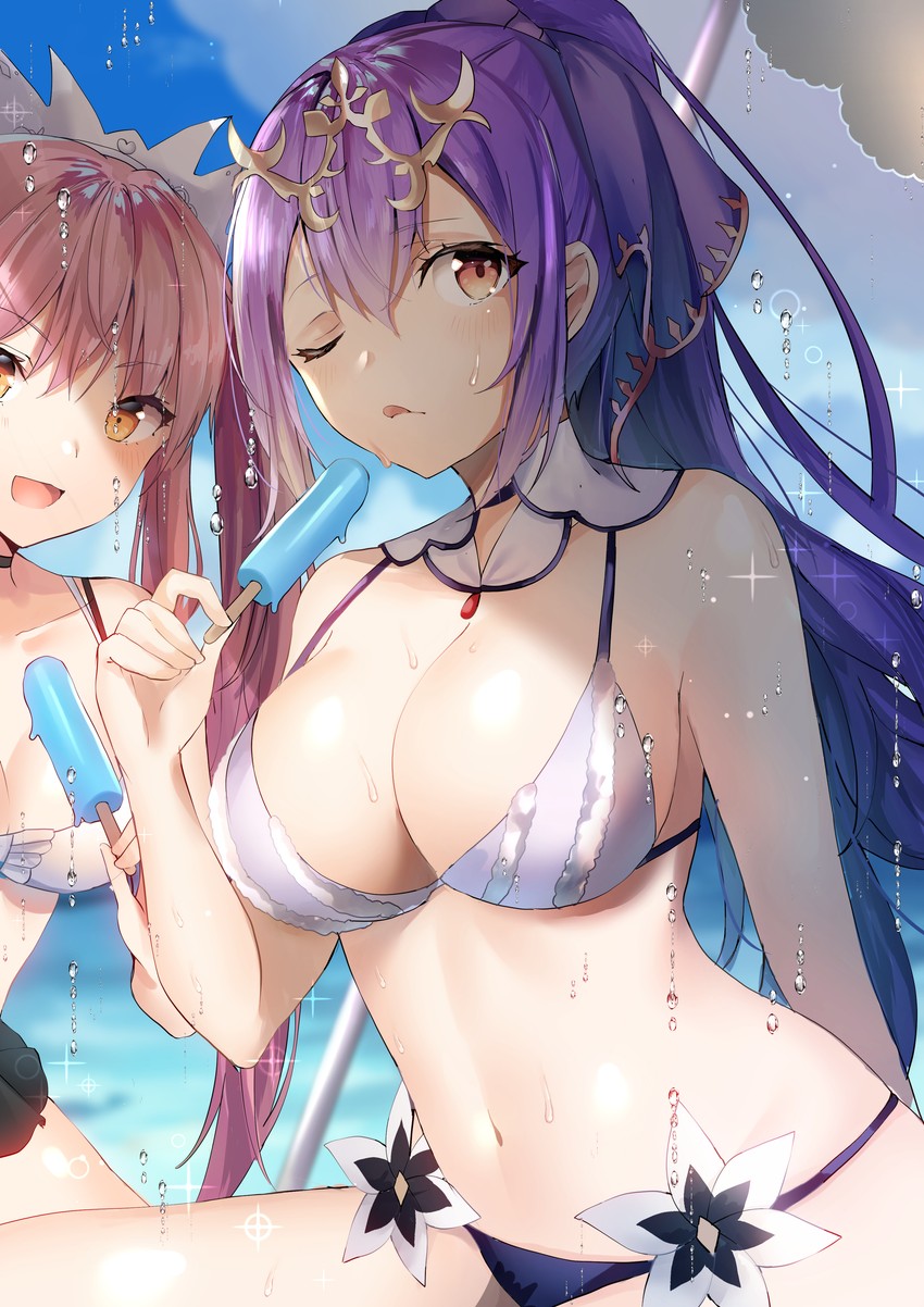 scathach, scathach skadi, and medb (fate and 1 more) drawn by yufou
