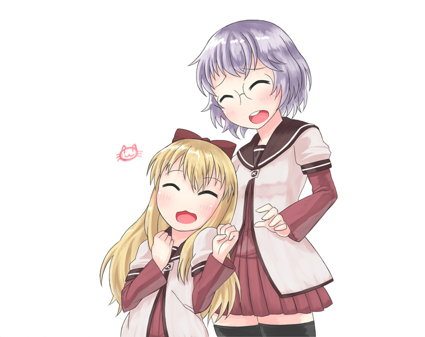 toshinou kyouko and ikeda chitose (yuruyuri) drawn by s_ibane