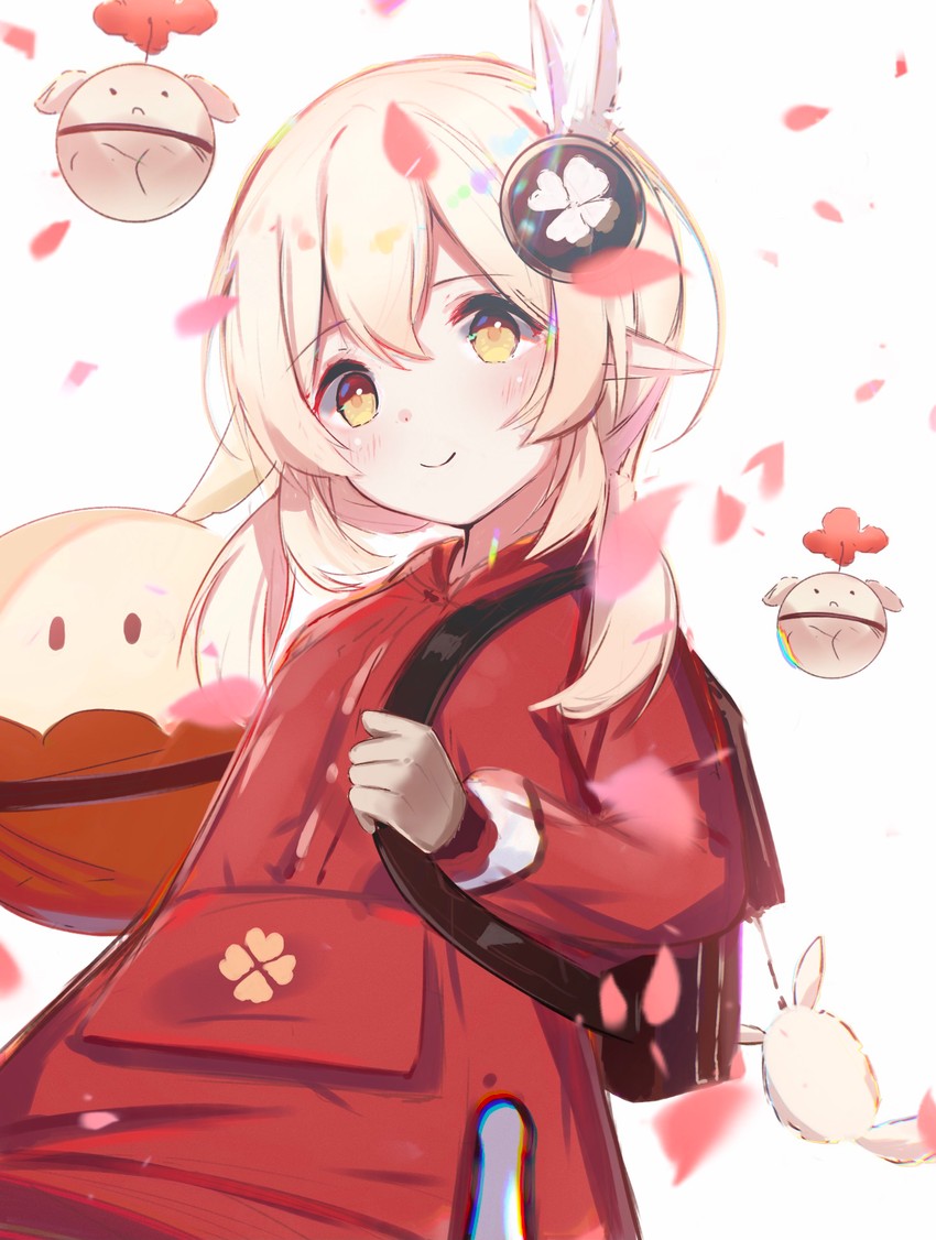 klee and jumpy dumpty (genshin impact) drawn by merlinooy.ovo