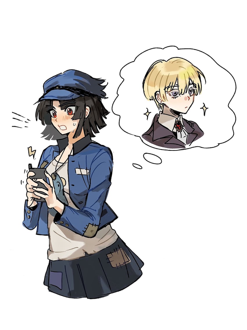 maruko gaku and oosuzuki kurara (the hundred line -last defense academy-) drawn by aion3196