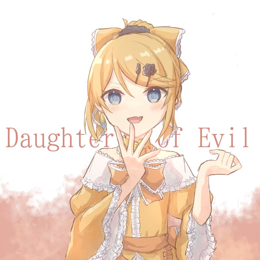 kagamine rin and riliane lucifen d'autriche (vocaloid and 2 more) drawn by aquamarinu