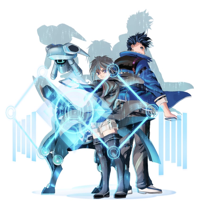 quatre salision, fio, and xeros (eiyuu densetsu and 2 more) drawn by aa_naruhhodo