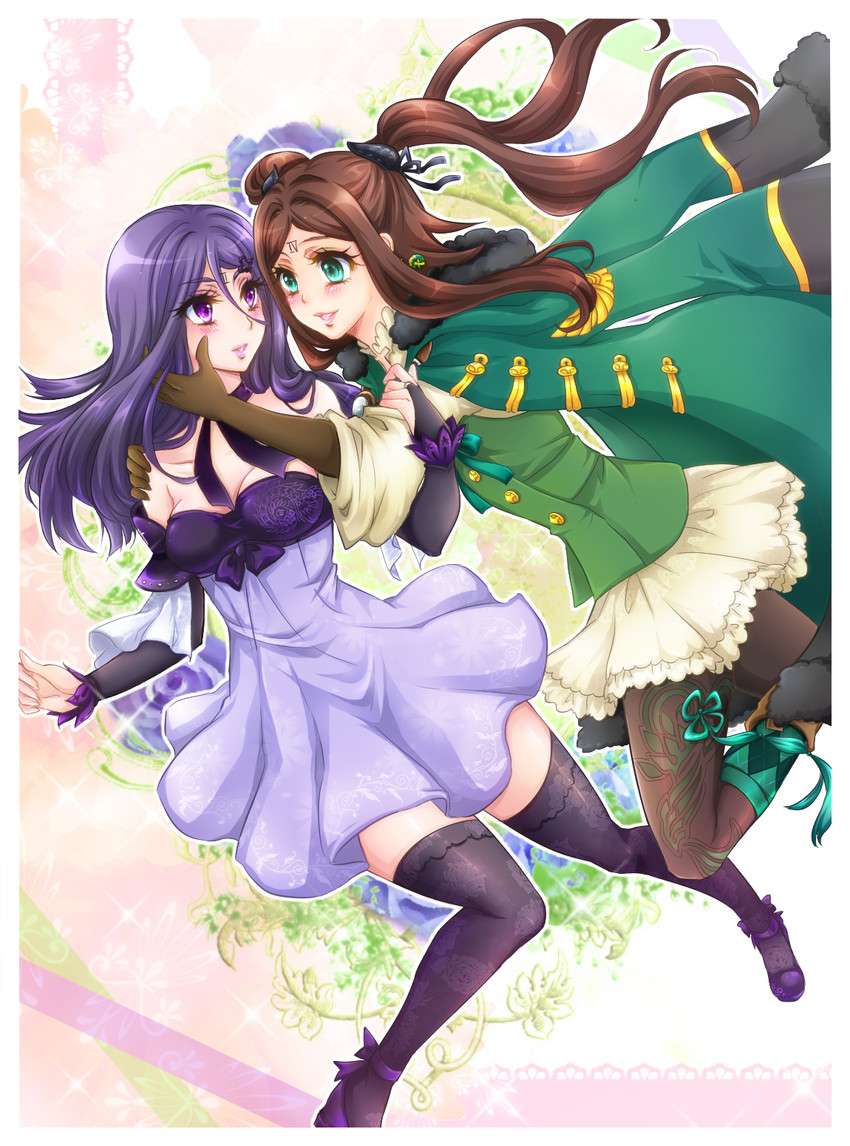 four and three (drag-on dragoon and 1 more) drawn by kiraki