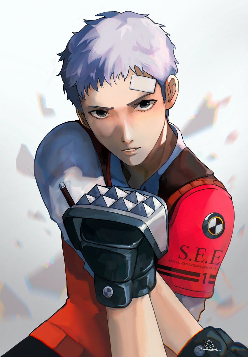 sanada akihiko (persona and 2 more) drawn by wavedive