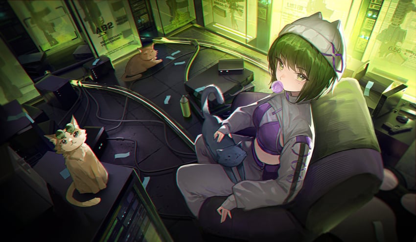 ela (arknights and 1 more) drawn by nerita_(neritarine)
