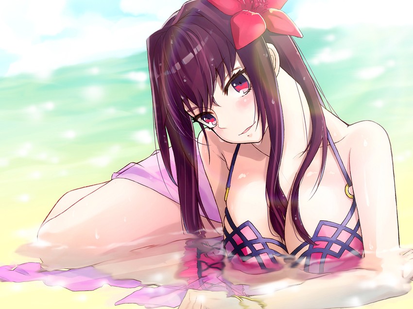 scathach (fate and 2 more) drawn by misoca_30
