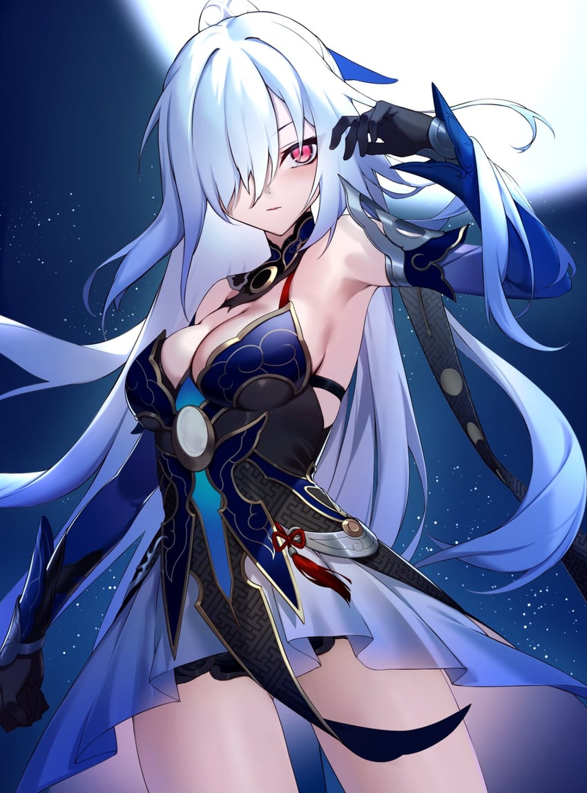 jingliu (honkai and 1 more) drawn by ninsaki_(9saki)