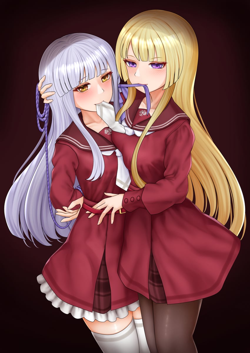 kon kanaho and miyagawa takane (assault lily) drawn by imai_tomohiro