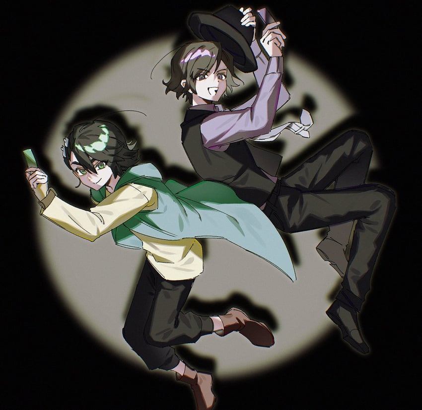 philip and hidari shoutarou (kamen rider and 1 more) drawn by 0e0n0_2