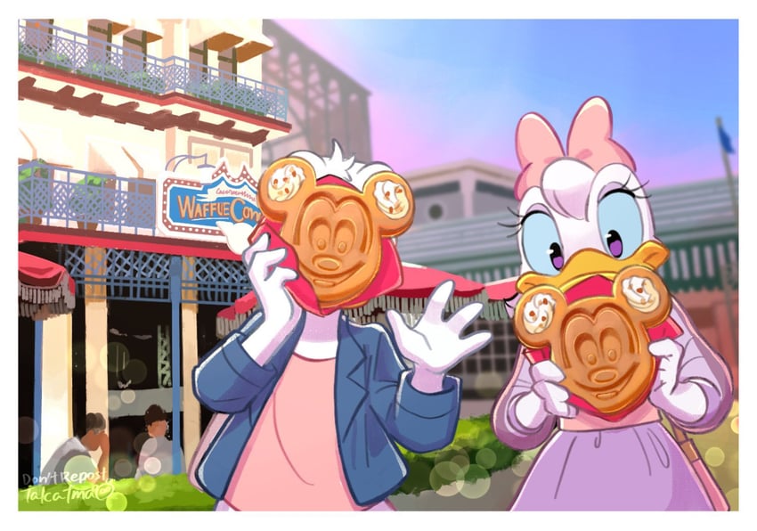 mickey mouse, donald duck, and daisy duck (mickey mouse & friends) drawn by takatmaorange