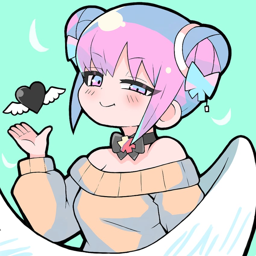 nanawo akari and datenshi-chan (indie utaite and 1 more) drawn by user_kruv4844