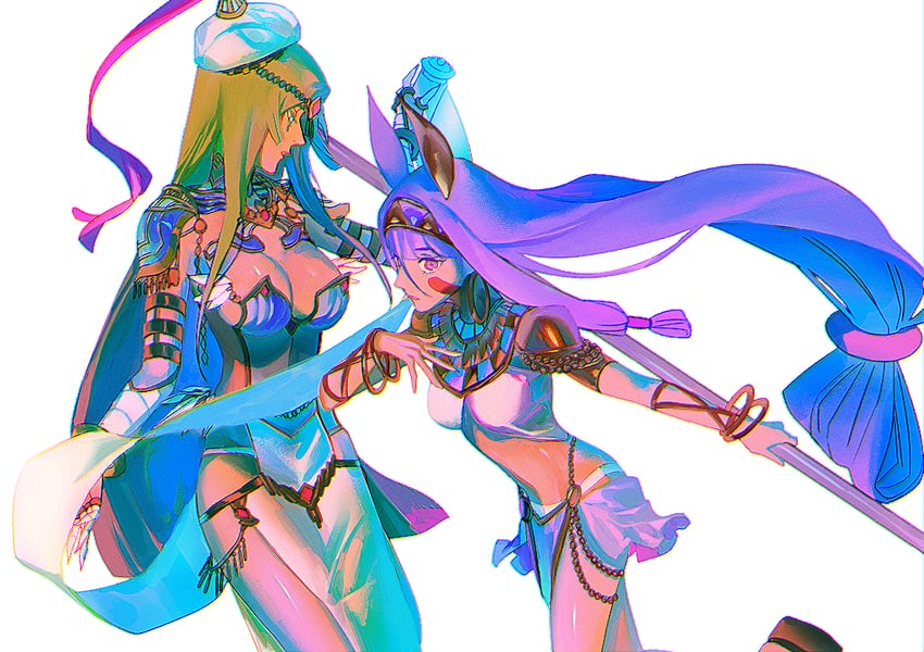 nitocris and scheherazade (fate and 1 more) drawn by daeraeband