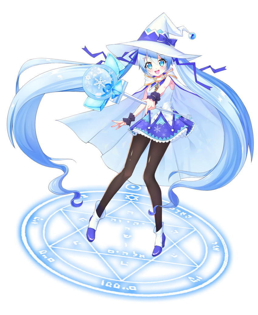 hatsune miku and yuki miku (vocaloid and 1 more) drawn by pine_(angel4195202)