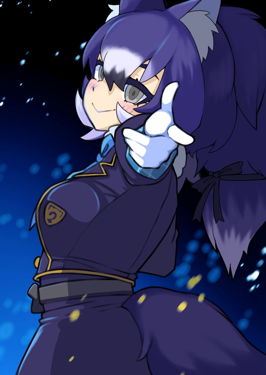 dire wolf (kemono friends and 1 more) drawn by illu_(illu_stratos)