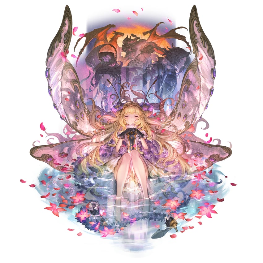 vane, lancelot, siegfried, sylph, and isabella (granblue fantasy) drawn by minaba_hideo