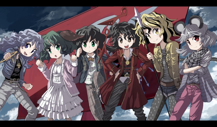nazrin, houjuu nue, toramaru shou, murasa minamitsu, kumoi ichirin, and 7 more (touhou and 2 more) drawn by syope