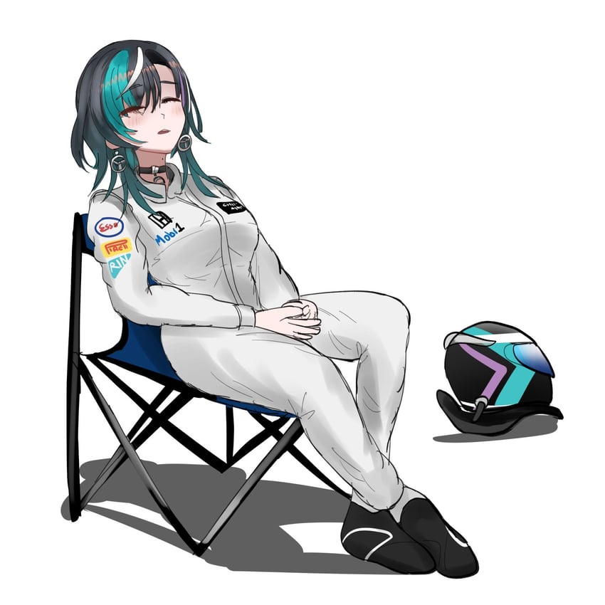 rindo chihaya and fernando alonso (hololive and 4 more) drawn by manziqr