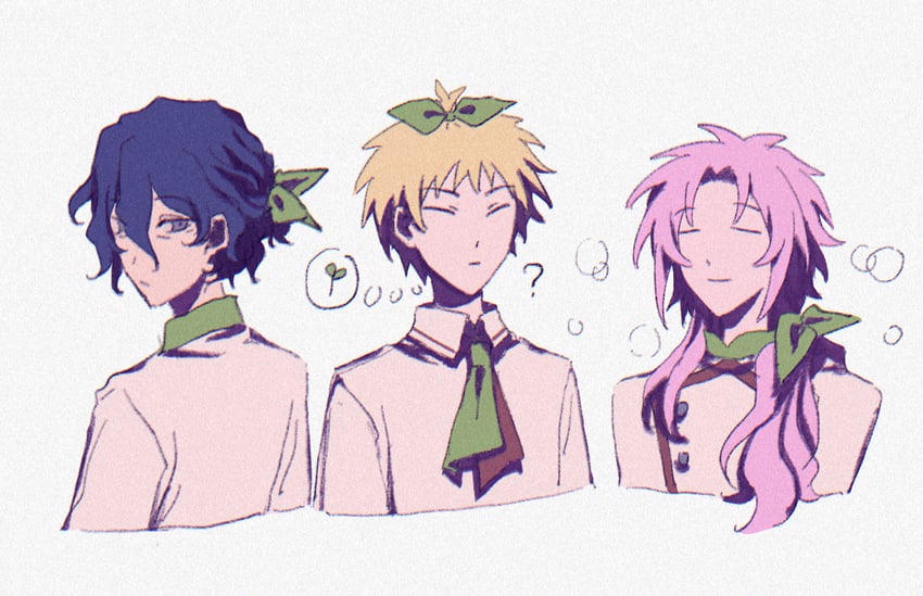 hatsutori hajime, utsugi noriyuki, and atou haruki (saibou shinkyoku) drawn by xuanjing