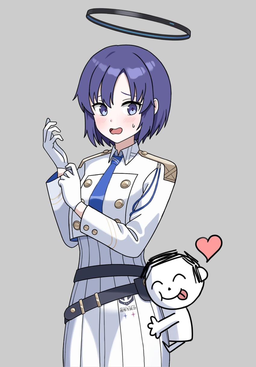sensei, yuuka, doodle sensei, and aoi (blue archive) drawn by bruce8763