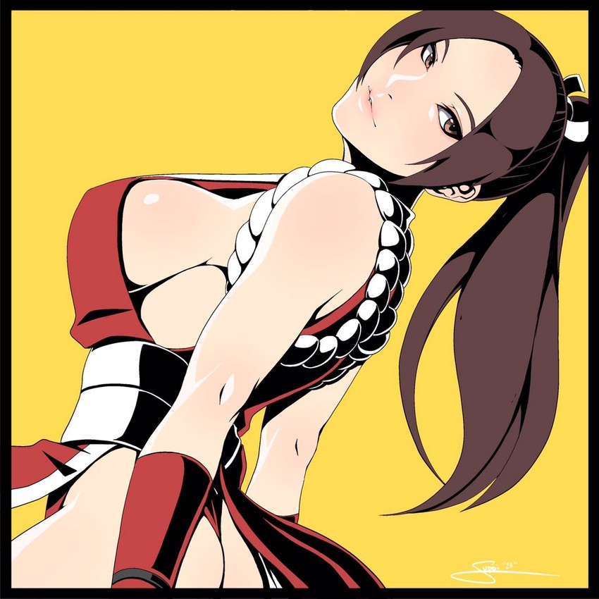 shiranui mai (the king of fighters and 1 more) drawn by its_just_suppi