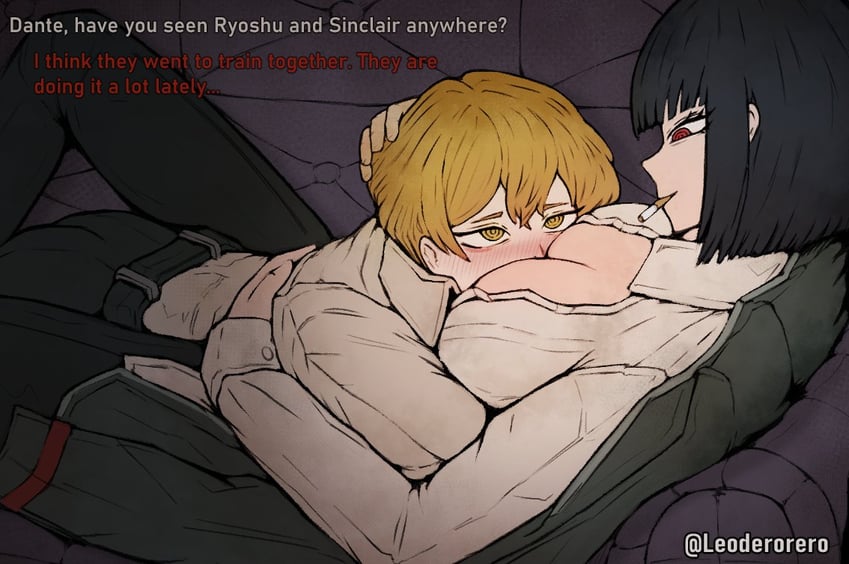 sinclair and ryoshu (project moon and 1 more) drawn by leoderorero