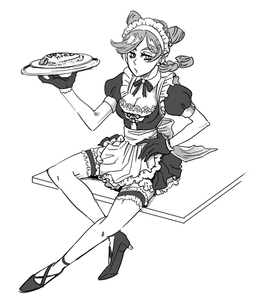 kujo jolyne (jojo no kimyou na bouken and 1 more) drawn by amuko_(pixiv61693)