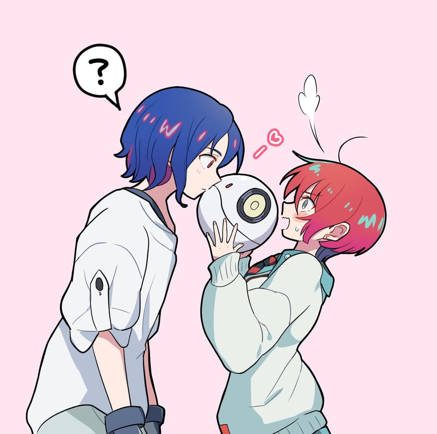 amate yuzuriha, haro, and shuji ito (gundam and 1 more) drawn by lemoontya