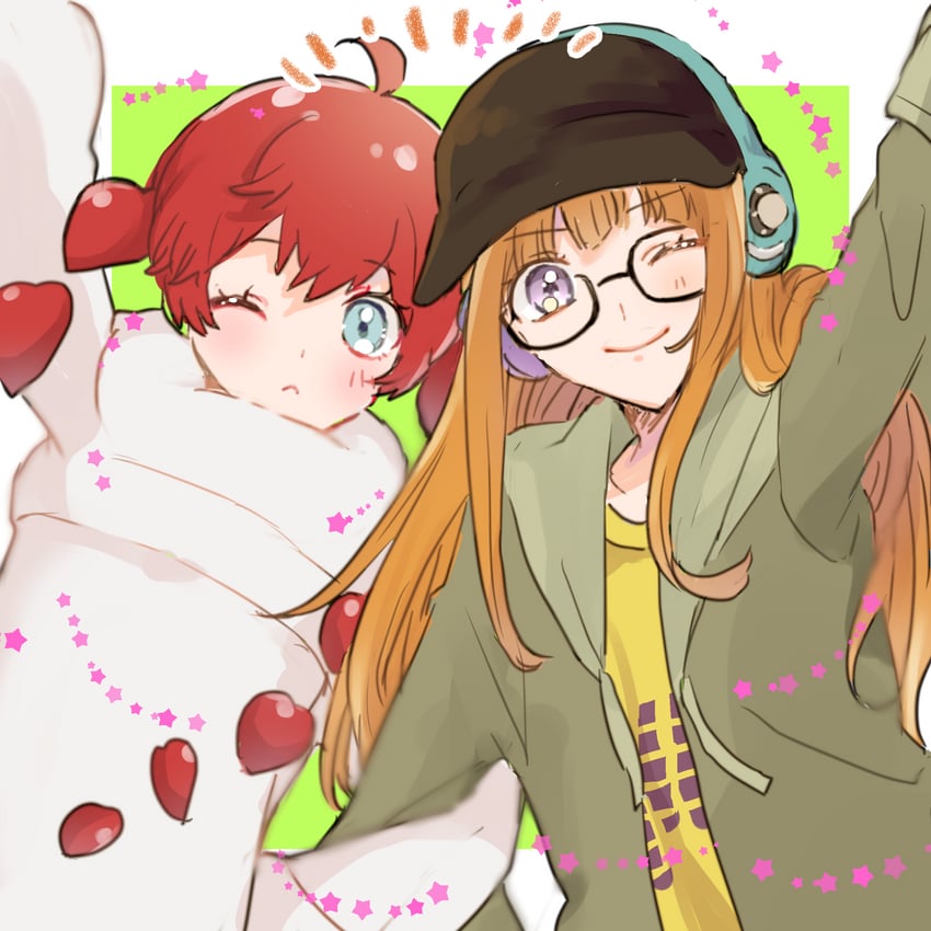 sakura futaba and sophia (persona and 2 more) drawn by chiru_illust