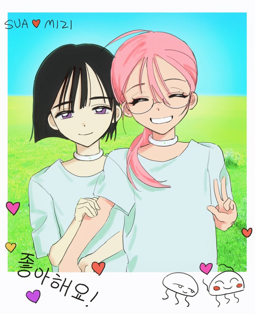 sua and mizi (alien stage) drawn by c0ugh