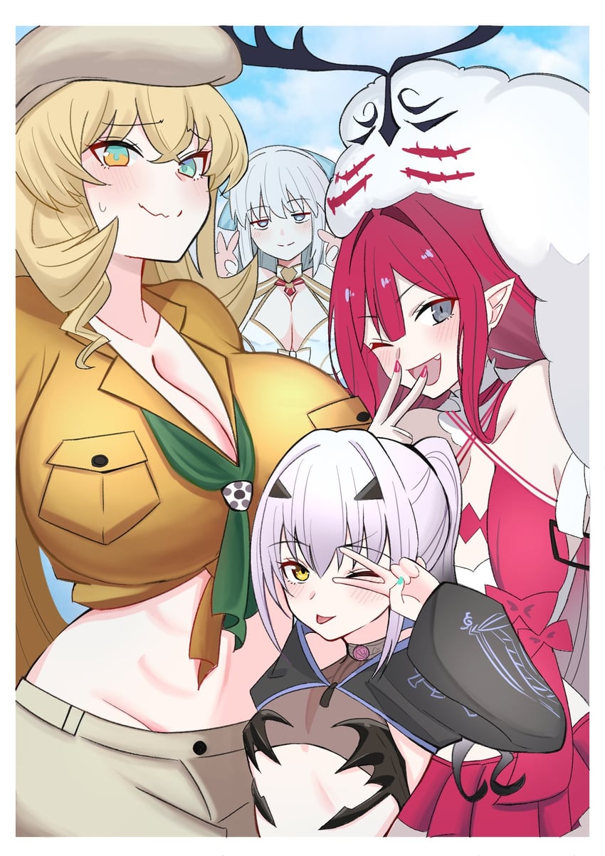 baobhan sith, morgan le fay, melusine, barghest, and cernunnos (fate and 1 more) drawn by 4uu_(radicalmp_head)