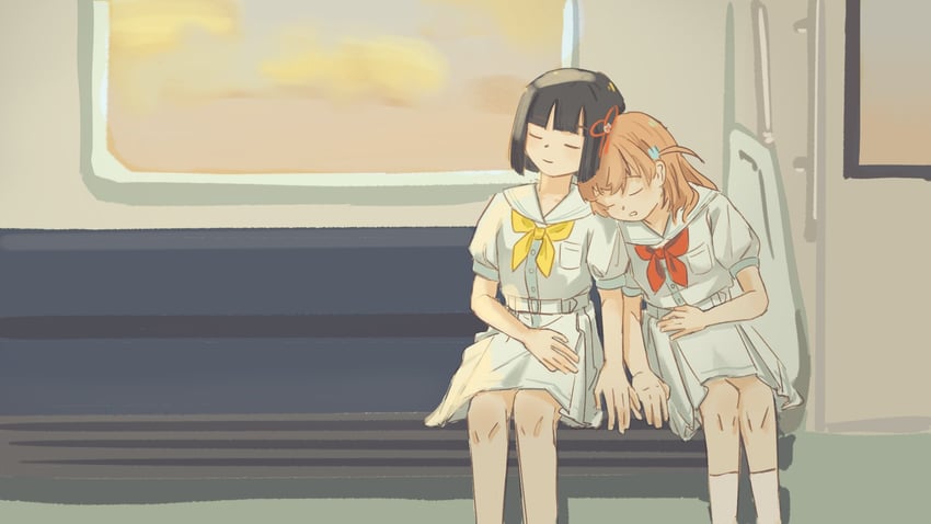 hinoshita kaho and momose ginko (love live! and 1 more) drawn by kasaki_(zdp8dmaj7kb5tzv)