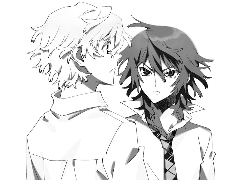 koide natsuno and mutou tooru (shiki) drawn by honosuke_(tns4b)