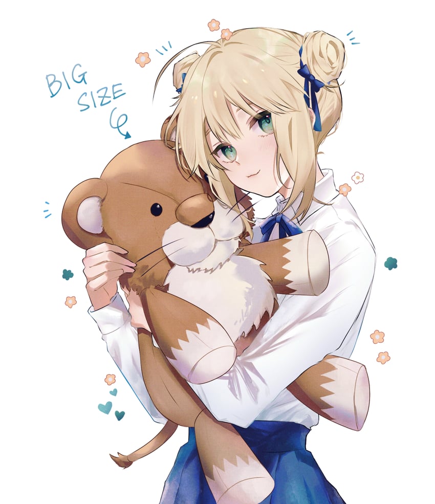 artoria pendragon and saber (fate and 1 more) drawn by nigiri