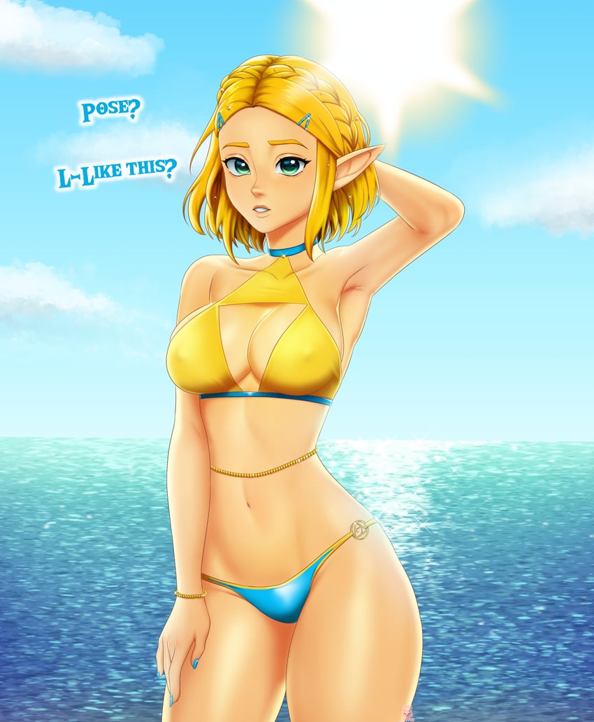 princess zelda (the legend of zelda and 1 more) drawn by melkcoffee