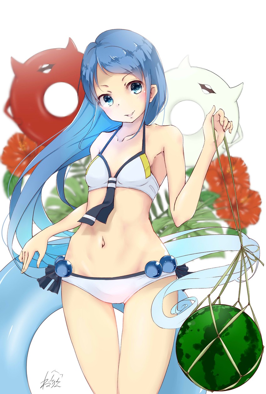 samidare and enemy lifebuoy (kantai collection) drawn by neve_(morris-minicooper)