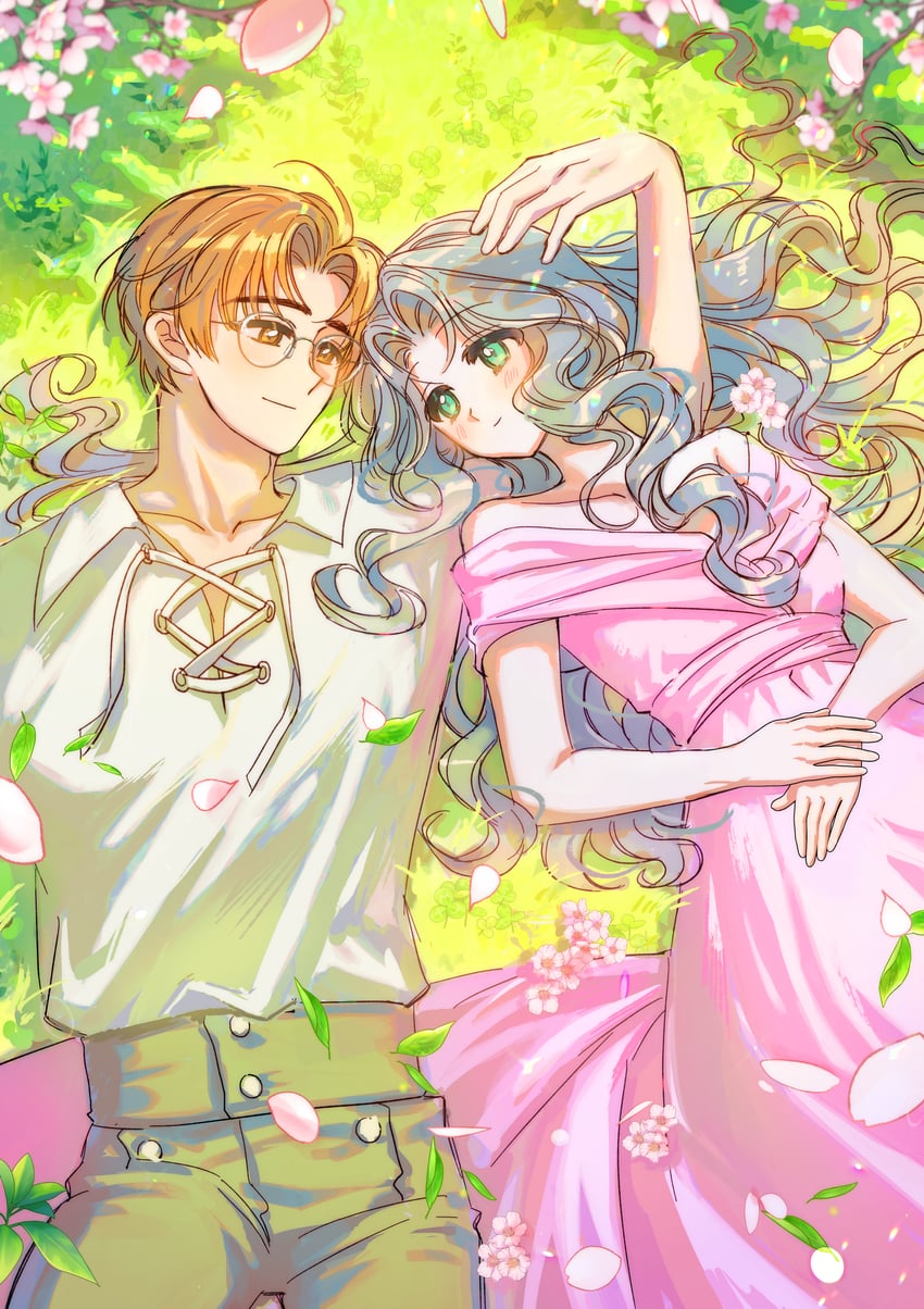 kinomoto nadeshiko and kinomoto fujitaka (cardcaptor sakura) drawn by somibaeg
