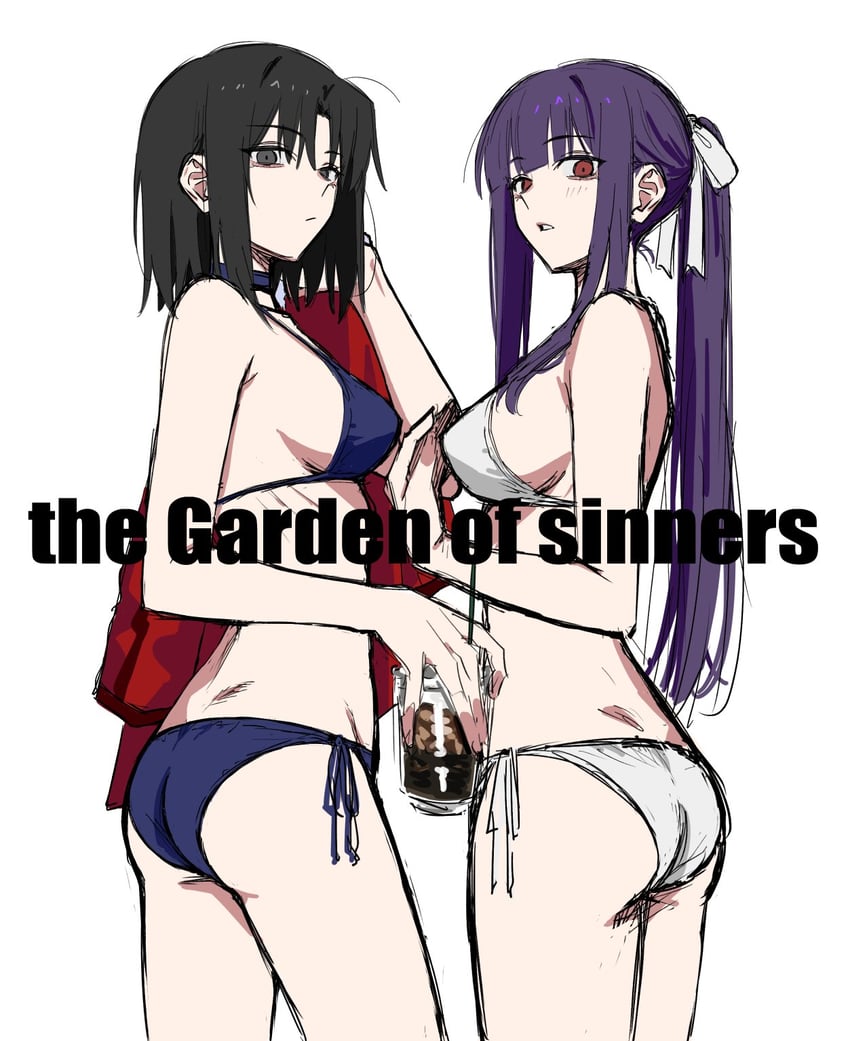 ryougi shiki and asagami fujino (kara no kyoukai) drawn by egomeshi