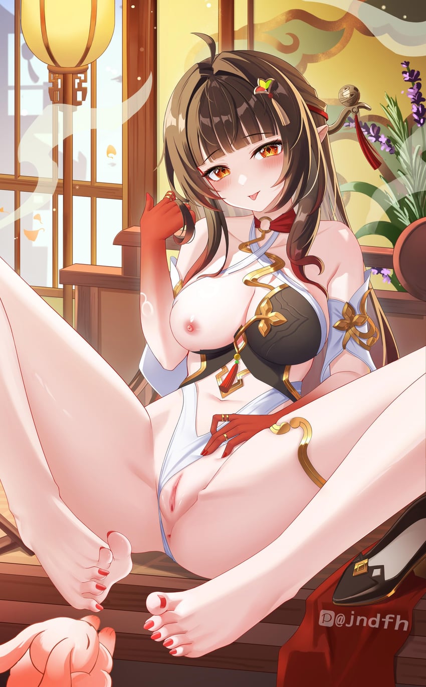 lingsha and fuyuan (honkai and 1 more) drawn by jndfh