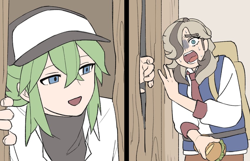 n and arven (pokemon and 4 more) drawn by tomirituki