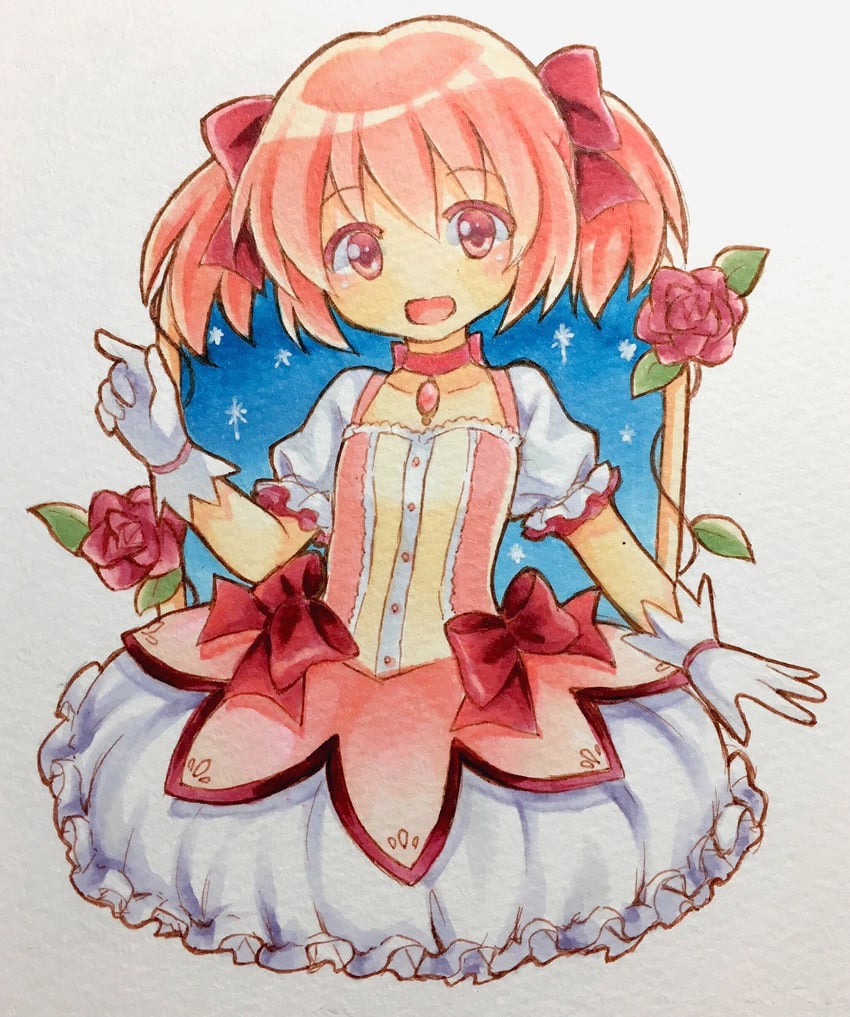 kaname madoka (mahou shoujo madoka magica) drawn by utako_(kuromosuki)