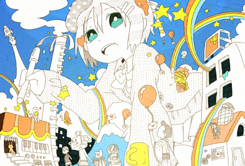 original and 1 more drawn by higashi_(azm)