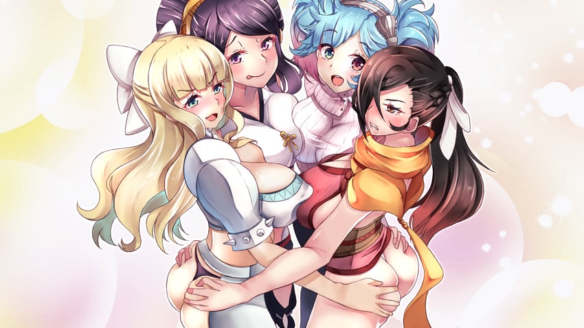 kagero, charlotte, peri, and orochi (fire emblem and 1 more) drawn by warabe_(waraghi)