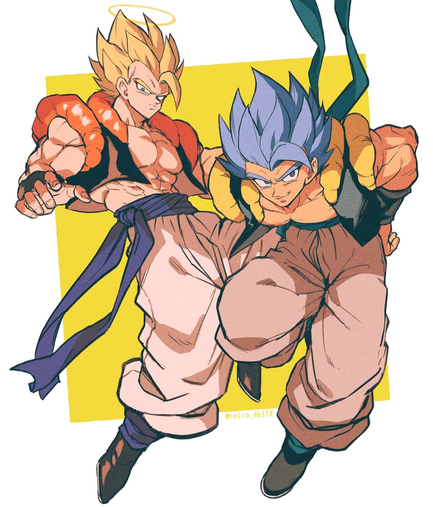 gogeta (dragon ball and 2 more) drawn by relio_db318