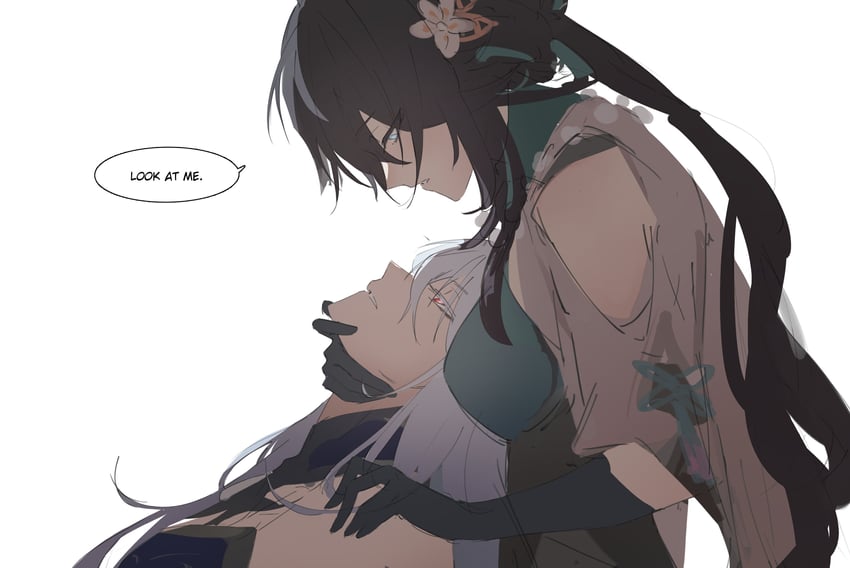 ruan mei and jingliu (honkai and 1 more) drawn by brenn_(idwytl)