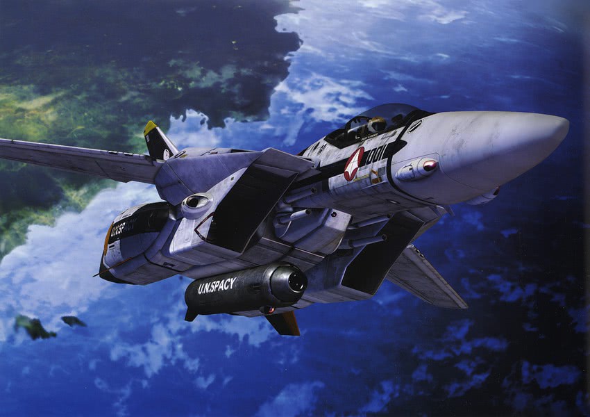 vf-1 and vf-1s (macross and 2 more) drawn by tenjin_hidetaka