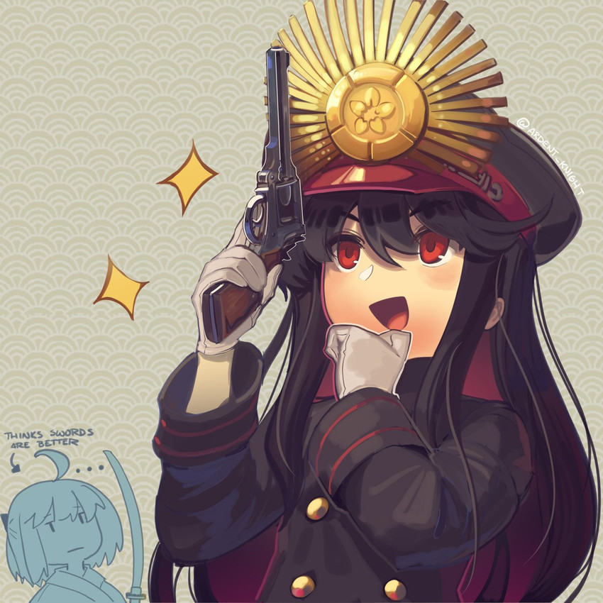 okita souji and oda nobunaga (fate and 2 more) drawn by boa_(brianoa)